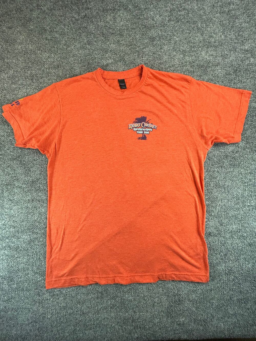 Kenny Chesney Spread The Love Tour 2016 Orange T Shirt Corona Light Large